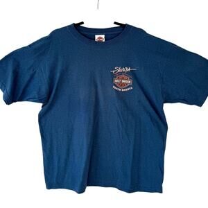 Harley Davidson Sturgis Black Hills Rally 2009 Navy Blue Graphic Tee Men’s sz XL